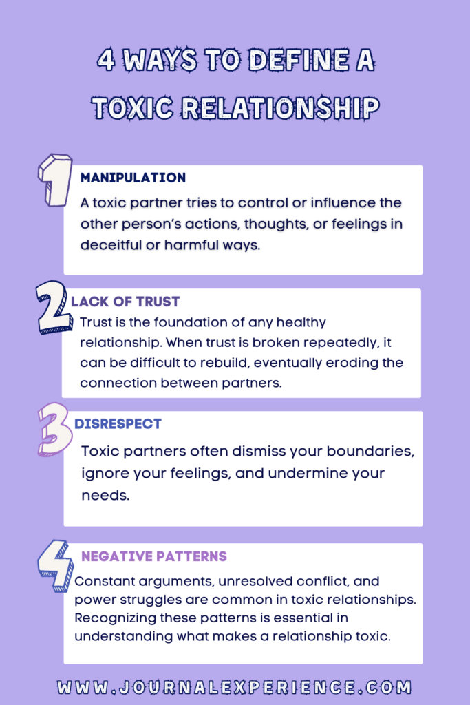what makes a relationship toxic infographic.