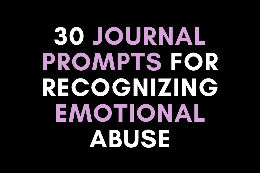 journal prompts for recognizing emotional abuse header