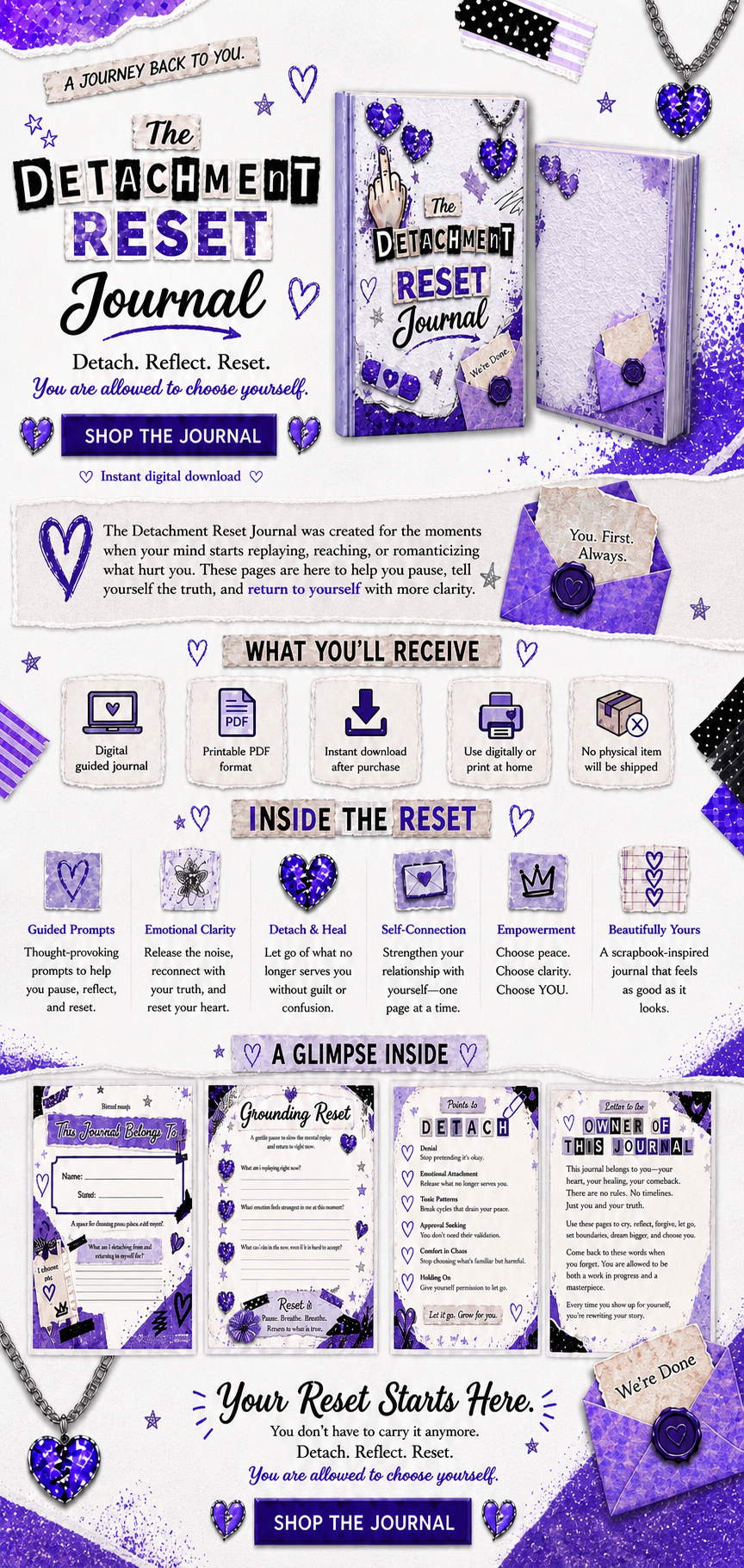 The Detachment Reset Journal landing page